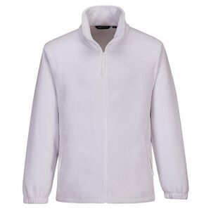 Portwest Mens Aran Fleece Jacket / White